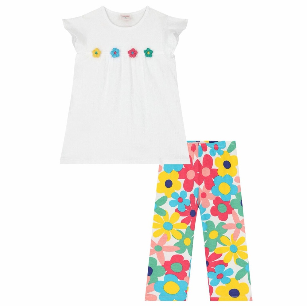 Boboli: Colorful Floral Girls Set